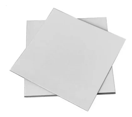 Base cuadrada de fibrofacil blanco x1