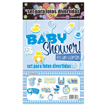 Photo prop para fiesta baby shower nene x12