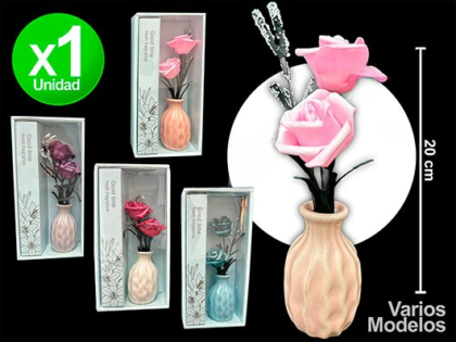 Florero difusor con ramo en caja x1