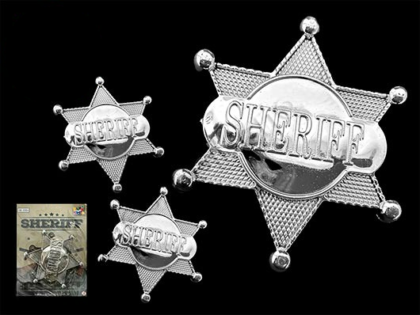 Estrella sheriff plateada x1