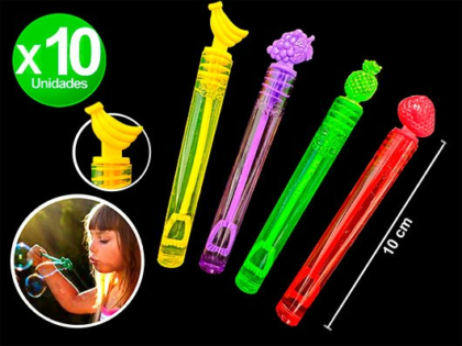 Burbujero mix frutal mini tubo x10
