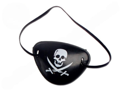 Parche pirata plastico x12