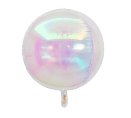 Globo forma esfera orbs iridiscente 22" x1