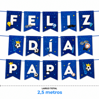 Banderin Feliz dia papá x1