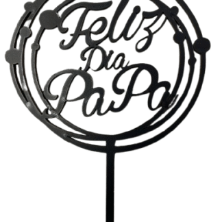 Pinche fibrofacil Feliz dia Papá negro x1