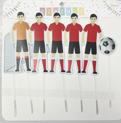Adorno pinche jugadores silueta independiente x7