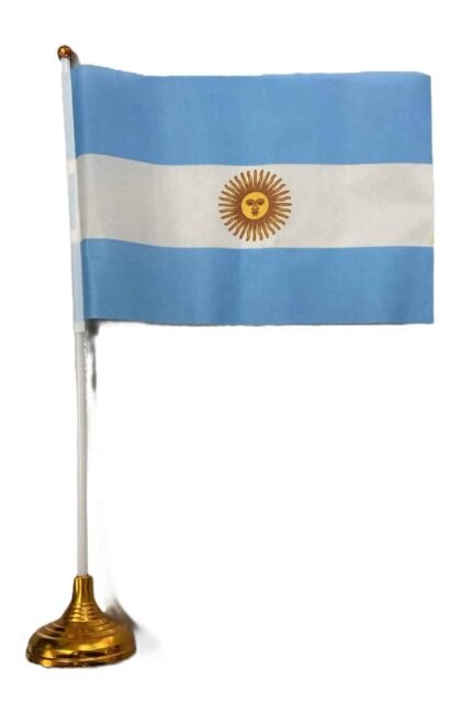 Banderita con base dorada x1