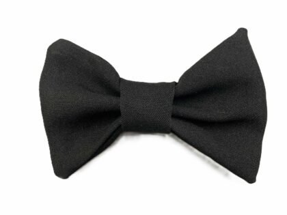 Moño de tela negro x1