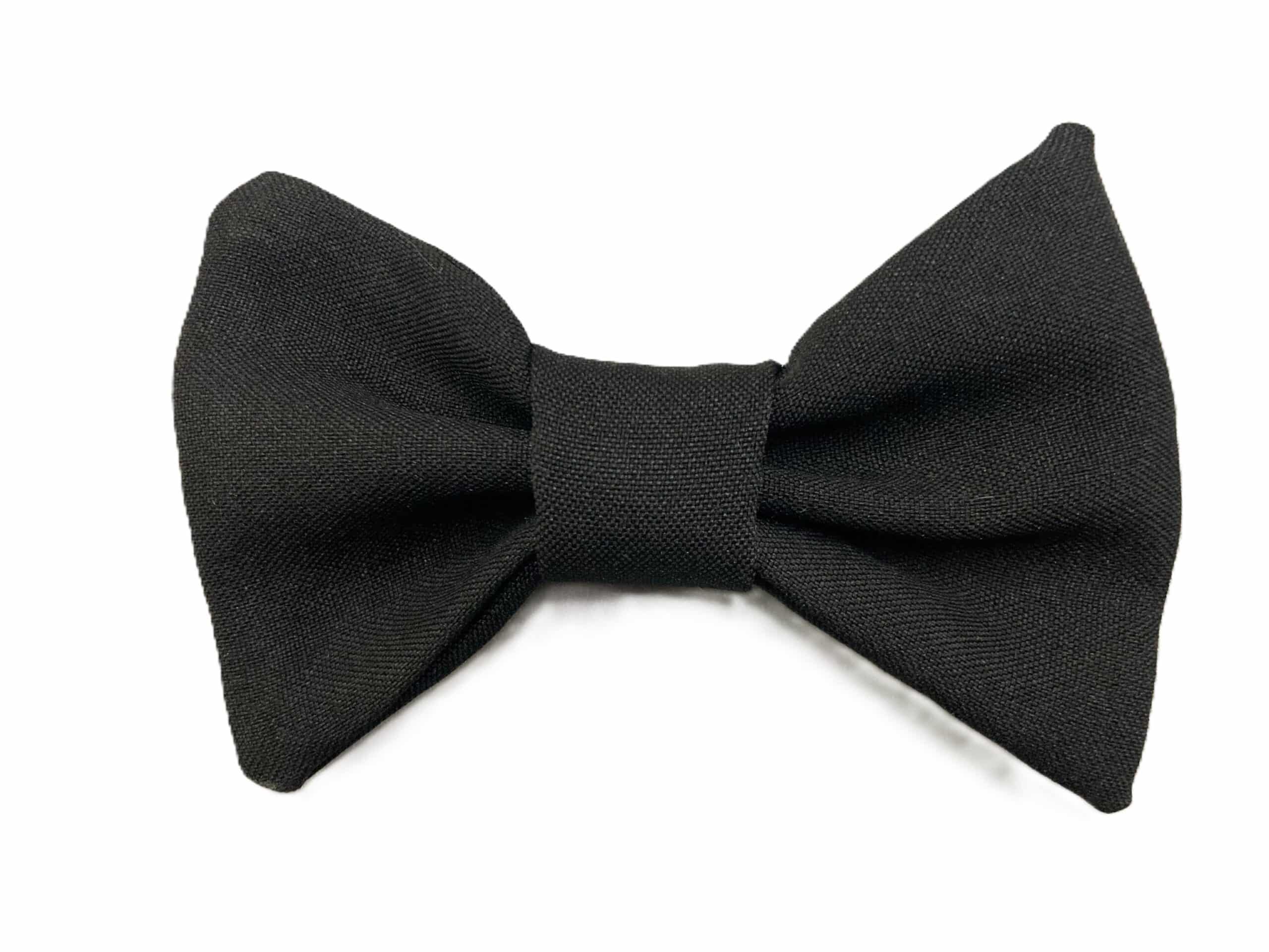 Moño de tela negro x1