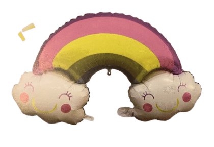 Globo arcoiris con nubes 83cm x1