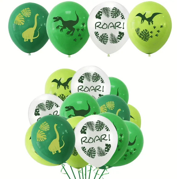 Globo impreso dinosaurio x10