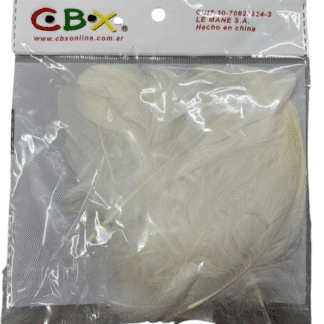 Pluma chica Blanca n°1 x50 aprox