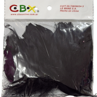 Pluma chica negra n°14 x50 aprox