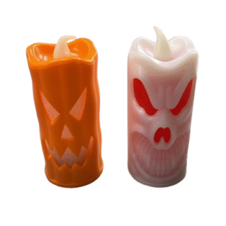 Vela Calabaza/calavera Led x1