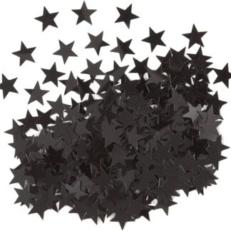 Confetti metal estrella negra (20gs) x1