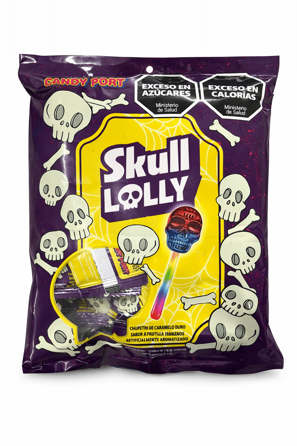 Chupetin skull lolly candy x20