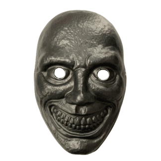 Careta plastica negra espectro total black x1