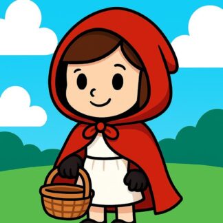 Capa Roja con capucha de tela x1