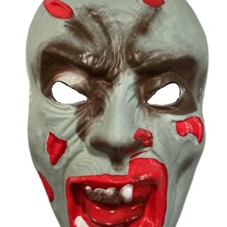 Careta plastica zombie real x1