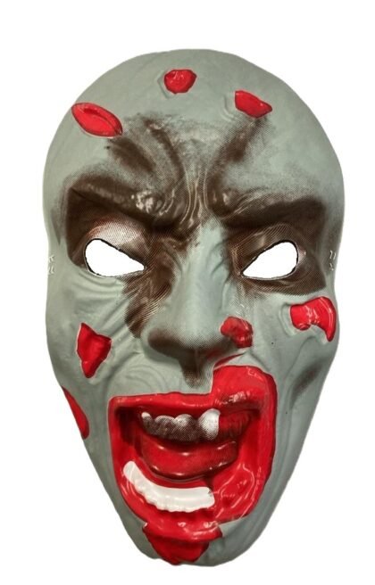 Careta plastica zombie real x1