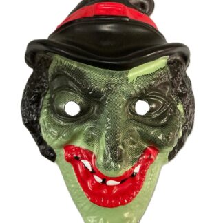 Careta plastica Bruja verde x1