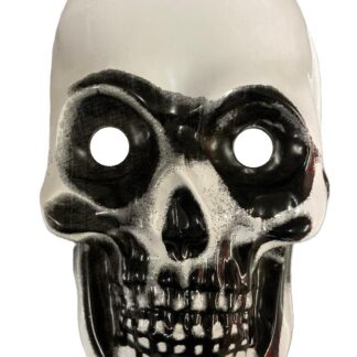 Careta plastica calavera x1