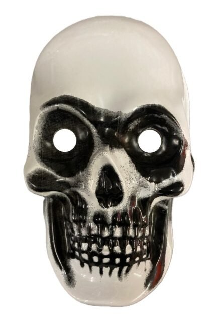 Careta plastica calavera x1