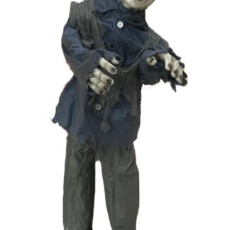 Animatronic zombie 93cm sonido/luz y movimiento x1