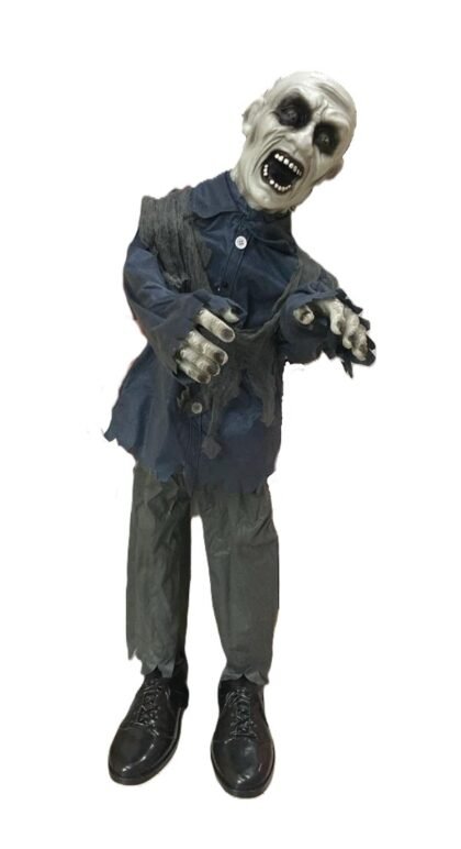 Animatronic zombie 93cm sonido/luz y movimiento x1