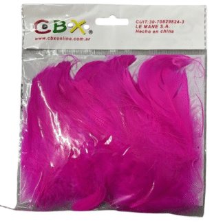 Pluma chica Fucsia n°1 x50 aprox