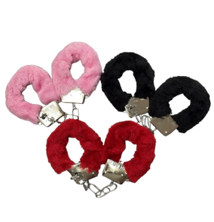 Esposas con peluche varios colores x1