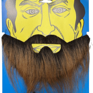 Barba degrade negro / marron x1