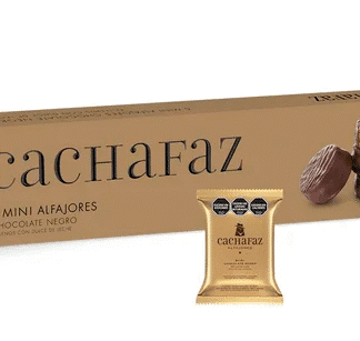 Alfajor mini chocolate negro cachafaz x6