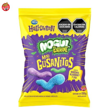 Gomitas mogul mini gusanitos extreme x500gr