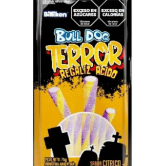 Barrita de caramelo terror cable citrico acida bull dog x75gr
