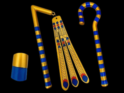 Set egipcio cayado y mayal x1