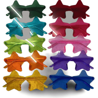 Anteojo lente acrilico estrella x1