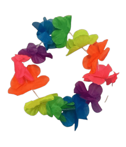 Vincha corona hawaiana multicolor x1
