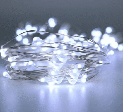 Guirnalda led tipo alambre luz Fria x2mts