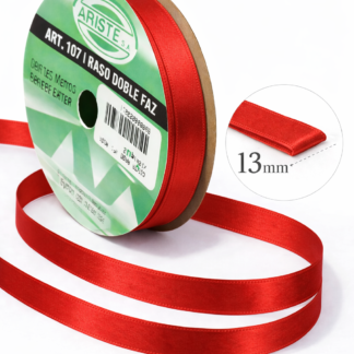 Cinta raso nº3 Rojo x10mts