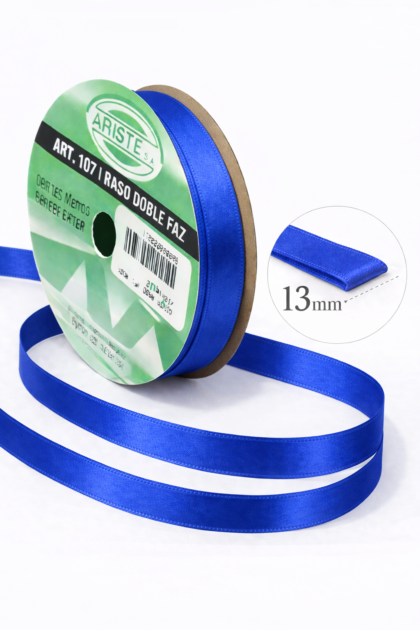 Cinta raso nº3 Azul x10mts