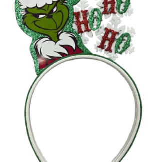 Vincha Grinch navideño Hohoho goma eva x1