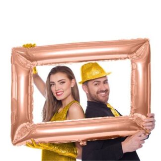 Globo cuadro selfie Rosa gold x1