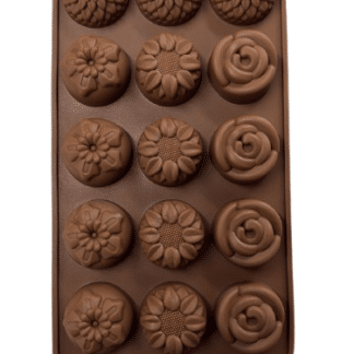 Molde de silicona bombones flores x15