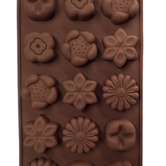Molde de silicona bombones flores x15