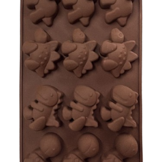 Molde de silicona bombones dinosaurios x15