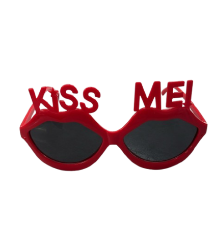 Anteojo labios kiss me x1