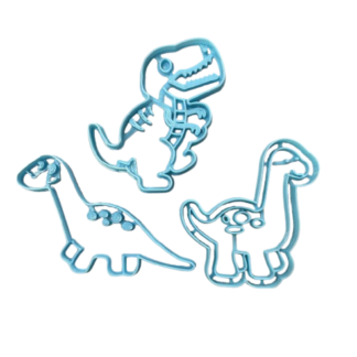 Cortante marcador plastico 3d dinosaurios x1