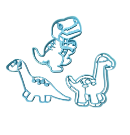 Cortante marcador plastico 3d dinosaurios x1