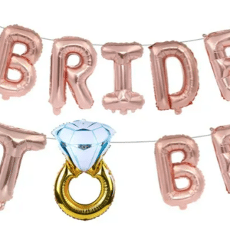 Globo frase Bride to be rosa x1